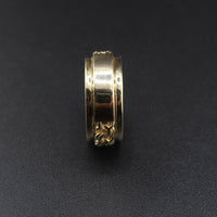 Real 10K Gold Spinning Chino ID Ring