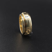 Real 10K Gold Spinning Chino ID Ring
