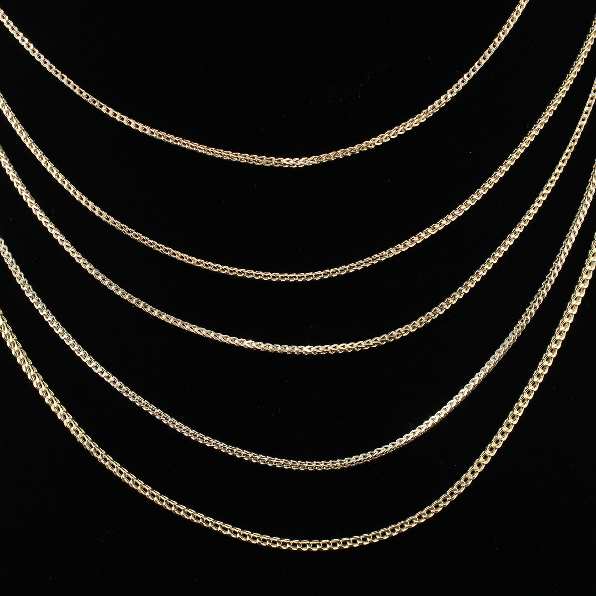 Real 10K Gold 1.5mm Franco