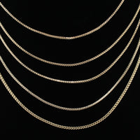 Real 10K Gold 1.5mm Franco