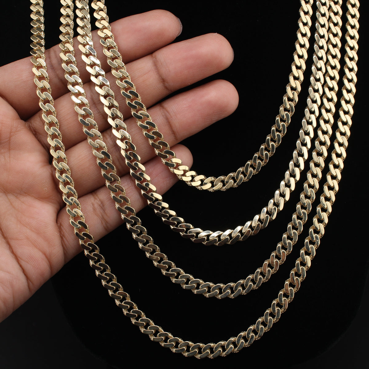 Real 10K Gold 6mm Royal Cuban Chain