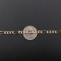 Oro Figaro Tricolor de 14K auténtico