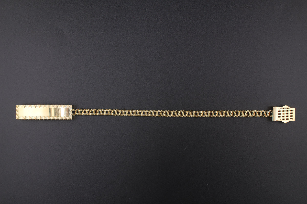 Pulsera Chino de Oro de 10K auténtico