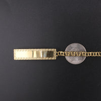 Pulsera Chino de Oro de 10K auténtico