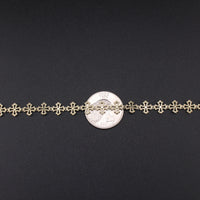 Real 10K Gold Cross Bracelet