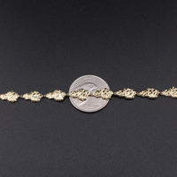 Real 10K Gold Nugget Bracelet