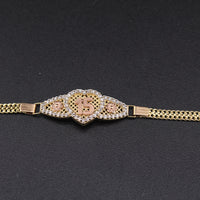 Pulsera de Quinceañera de Oro Real de 14K