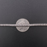 Real 10K White Gold Ice Chain