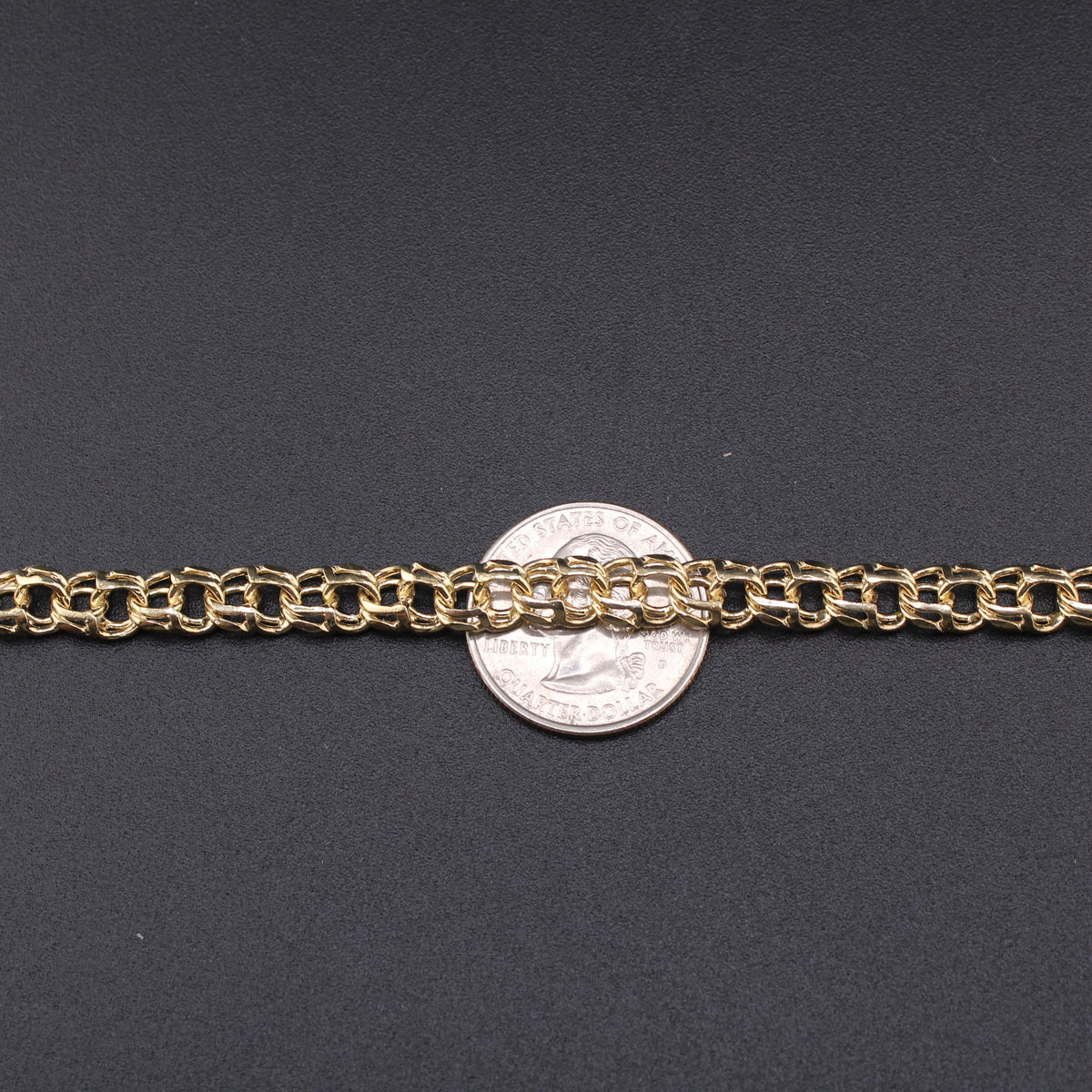 Pulsera china de oro de 14 quilates auténtico