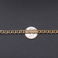 Pulsera china de oro de 14 quilates auténtico