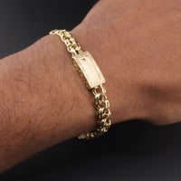 Pulsera china de oro de 14 quilates auténtico