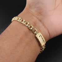 Pulsera china de oro de 14 quilates auténtico