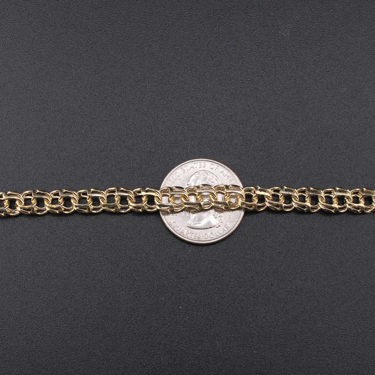 Cadena china de oro macizo de 14 quilates