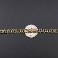 Cadena china de oro macizo de 14 quilates