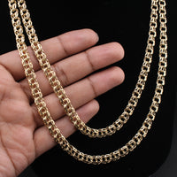 Cadena china de oro macizo de 14 quilates