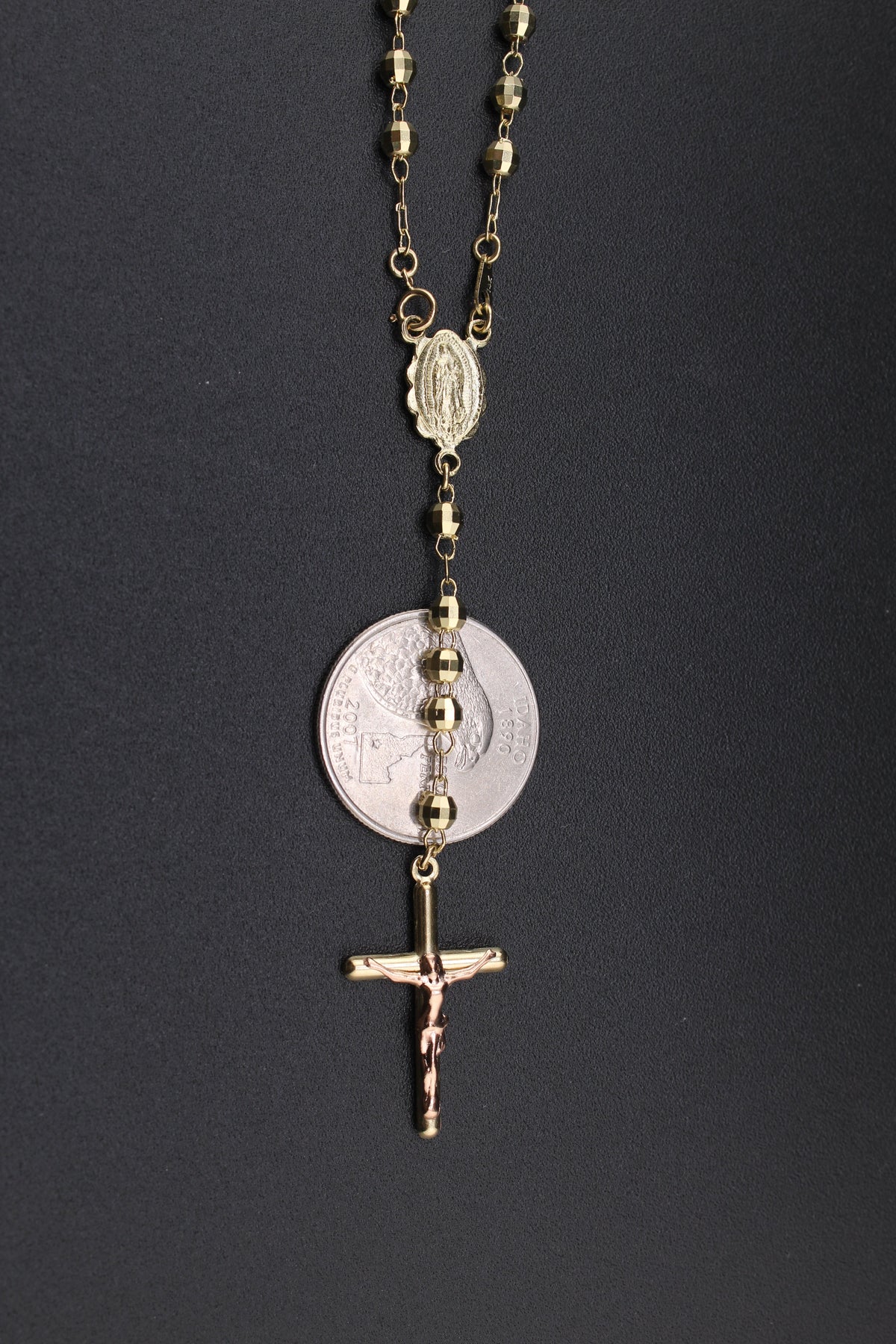 Real 14K Gold Rosary Chain