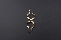Real 14K Gold Wavy Hoops