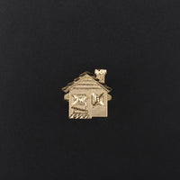 Anillo "Trap House" de oro auténtico de 10 quilates