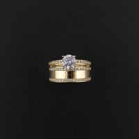 Real 10K Gold Ladies Ring Single Stone