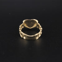 Anillo Corazón de Oro de 10K auténtico