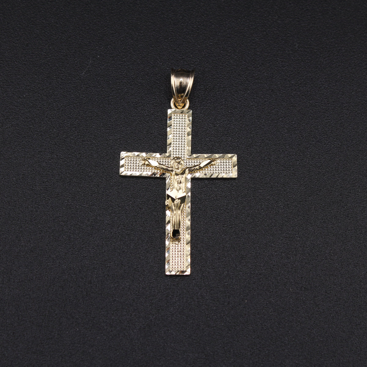 Real 10K Gold Crucifix Cross Pendant
