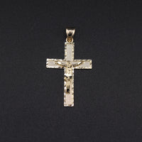 Real 10K Gold Crucifix Cross Pendant
