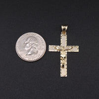 Real 10K Gold Crucifix Cross Pendant