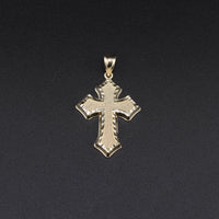 Real 10K Gold Cross Pendant