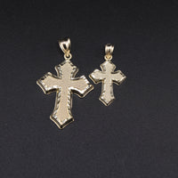 Real 10K Gold Cross Pendant