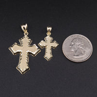 Real 10K Gold Cross Pendant