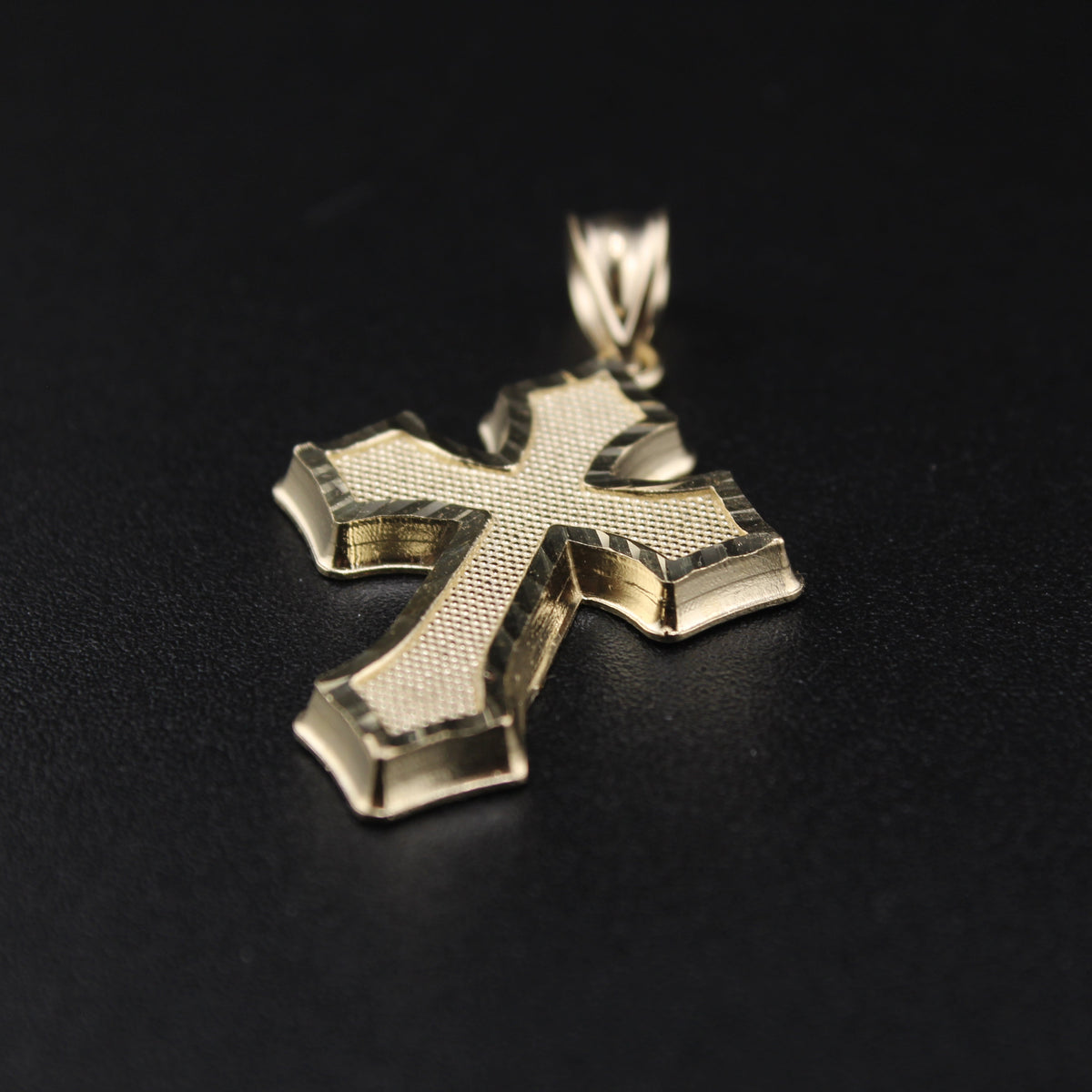 Real 10K Gold Cross Pendant