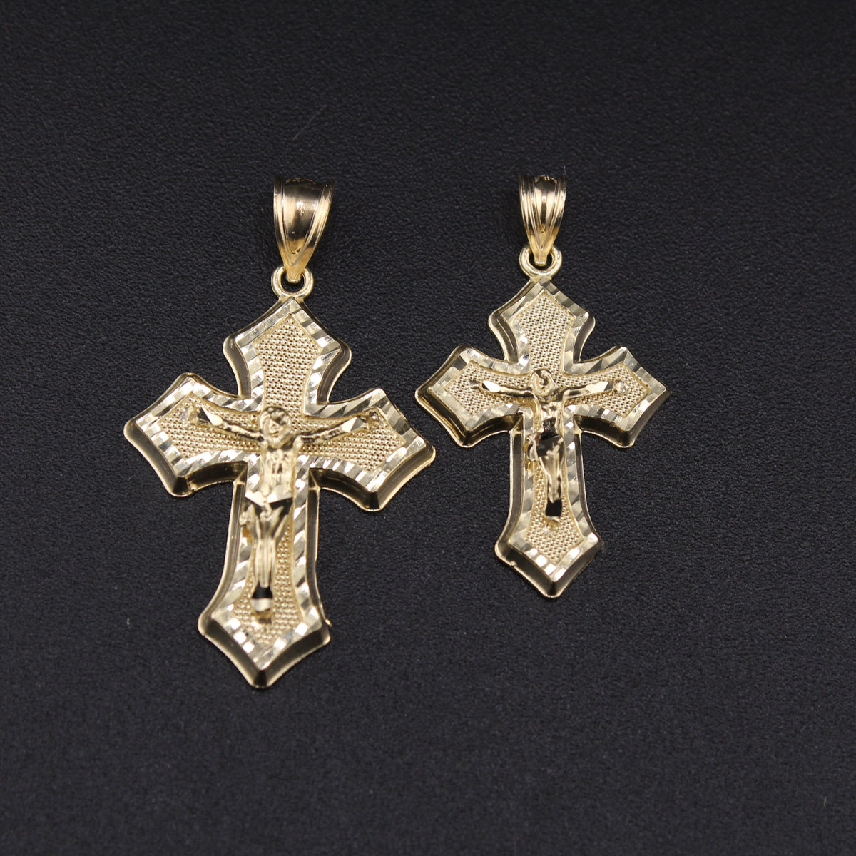 Real 10K Gold Cross Crucifix Pendant