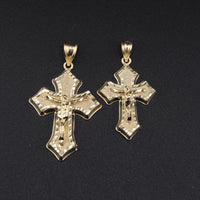 Real 10K Gold Cross Crucifix Pendant