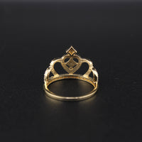 Anillo de corona de quinceañera de oro de 14 quilates