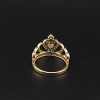 Real 14K Gold Quinceañera Crown Ring