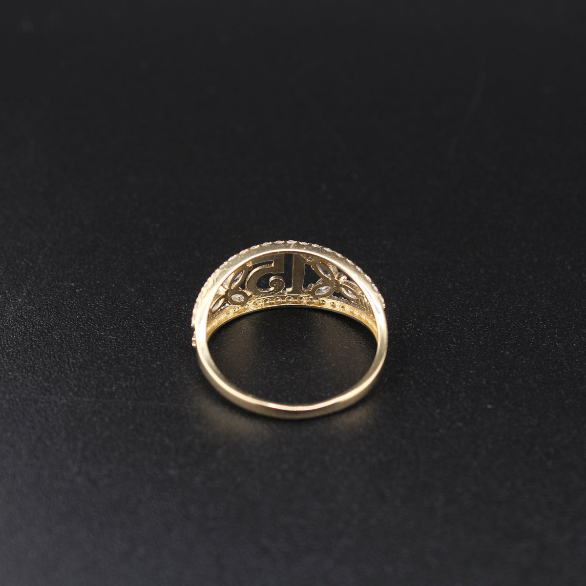 Solid 14K Gold Quinceañera Ring