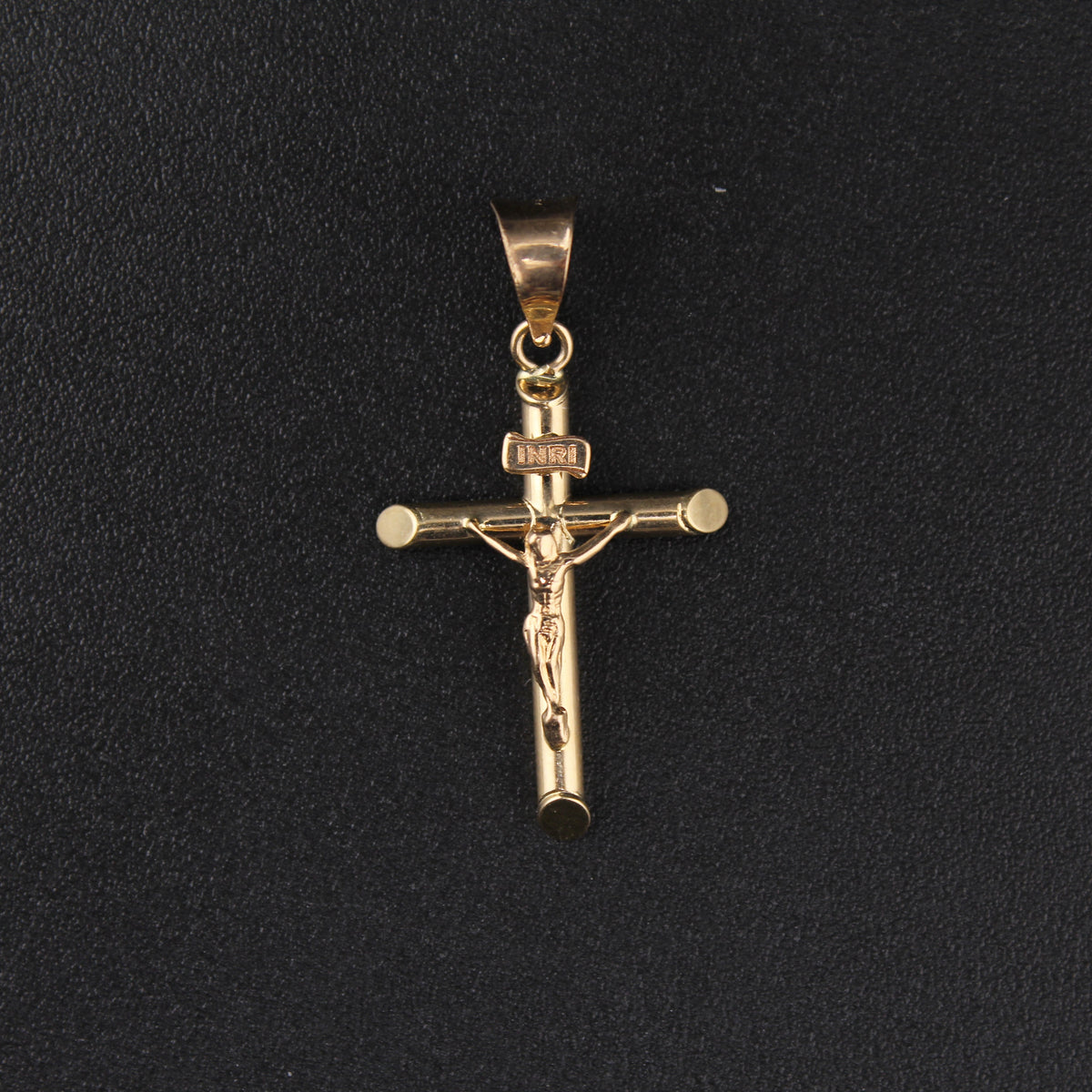 Real 14K Gold Crucifix Cross Pendant