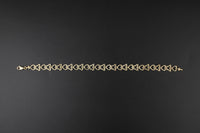 10K Gold Nugget Bracelet Butterfly & Heart