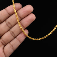22K Gold Rope Chain