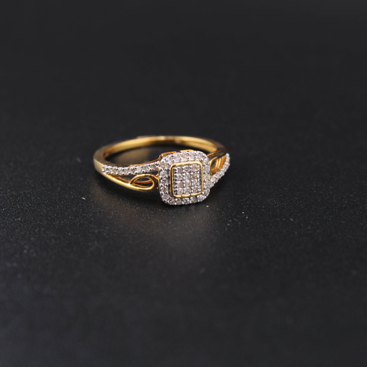 Real 10K Diamond Women's Ring