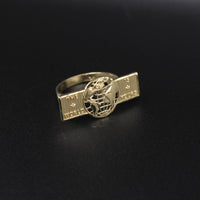 10K Gold World is Yours Ring - Rectangle