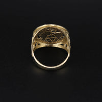 10K Gold World Is Yours Globe Ring