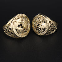 10K Gold World Is Yours Globe Ring