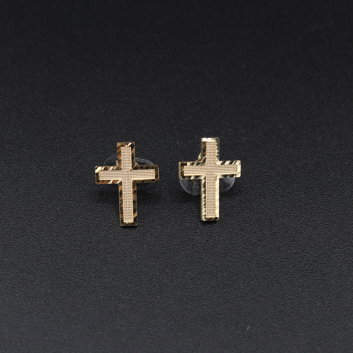 10K Cross Earrings