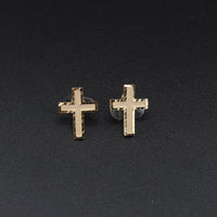 10K Cross Earrings