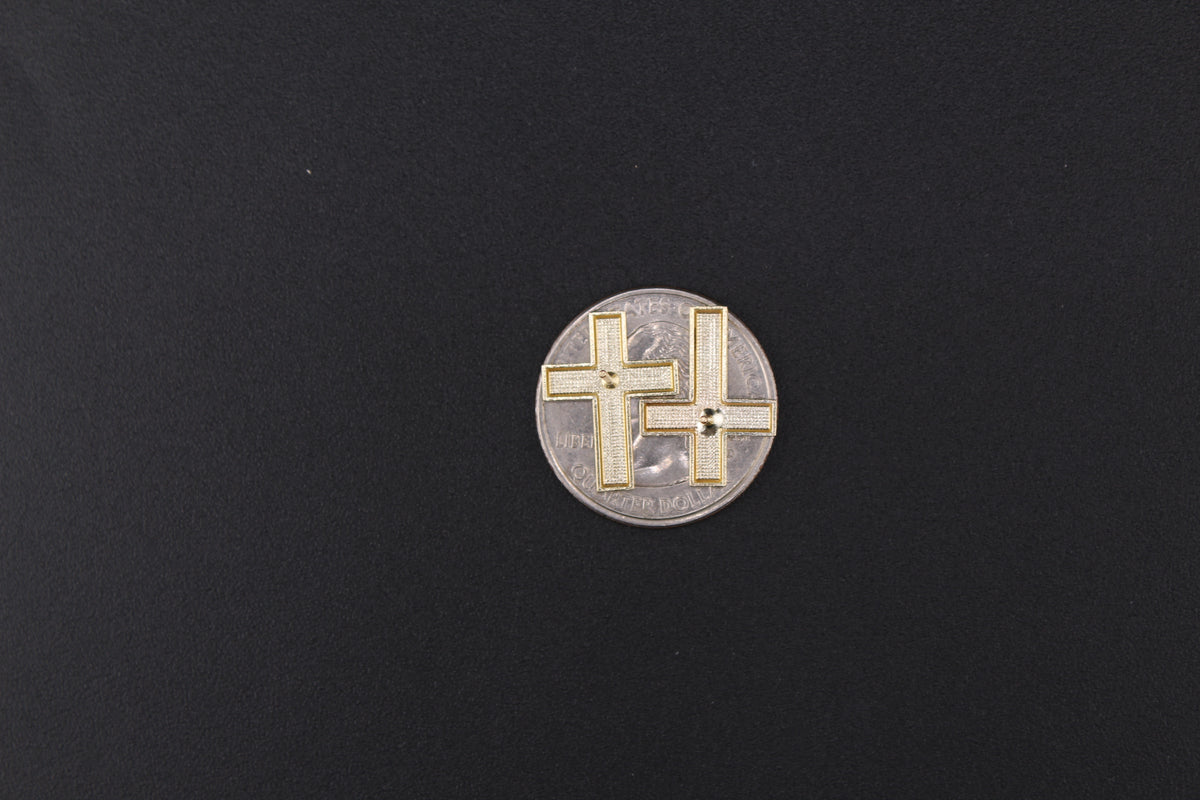 10K Cross Earrings
