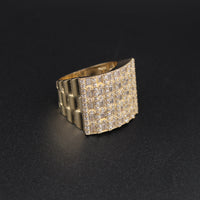 10K Gold Mens Statement Ring