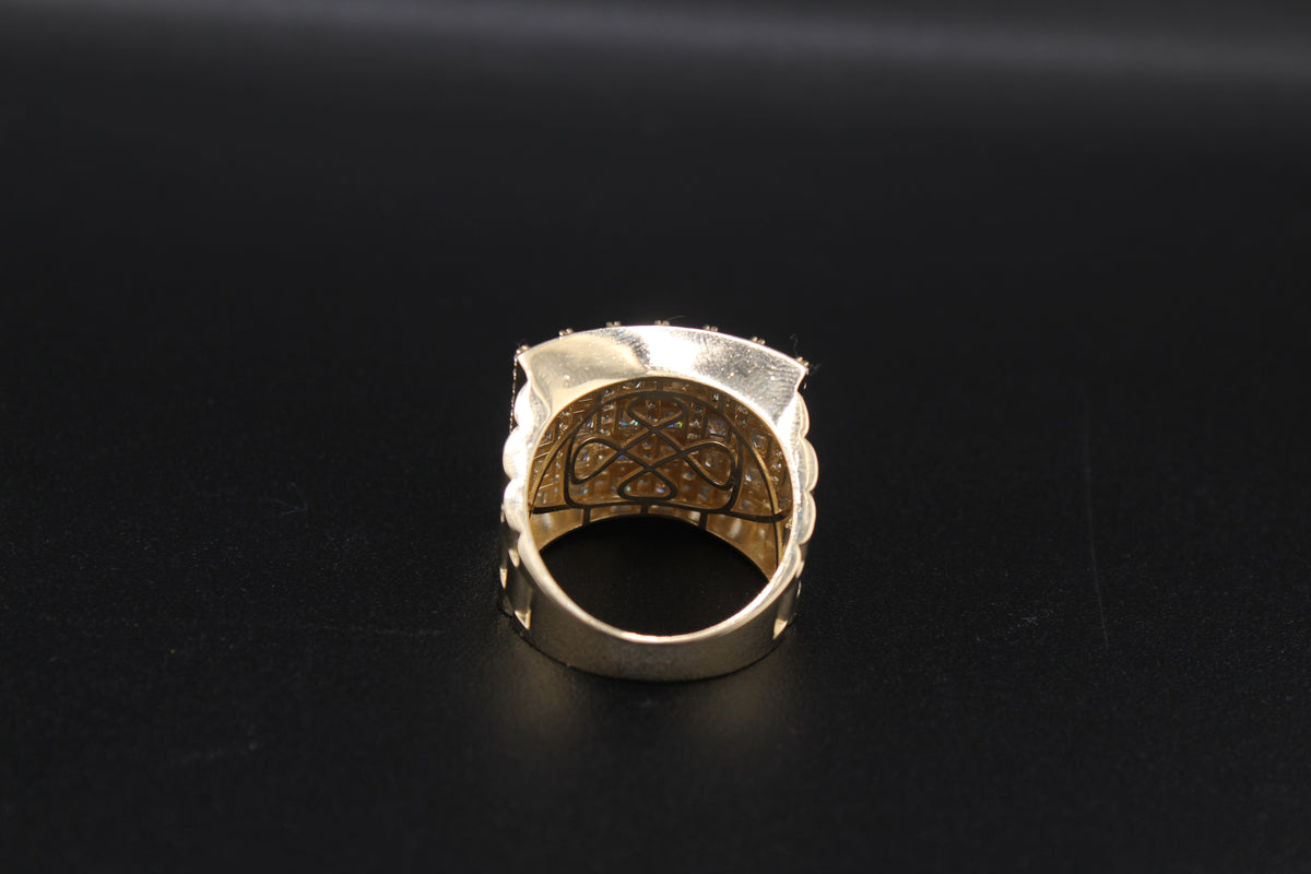 10K Gold Mens Statement Ring