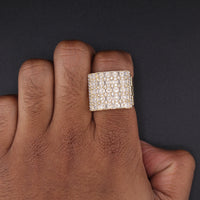 10K Gold Mens Statement Ring