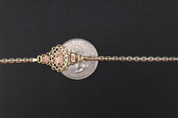 10K TriColor Virgin Mary Bracelet